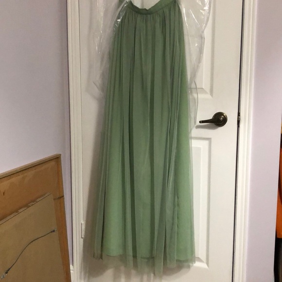 Tulle & Chantilly TBQP346 moss green tulle skirt - Picture 2 of 7